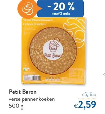 OKay Petit baron verse pannenkoeken 500 g aanbieding