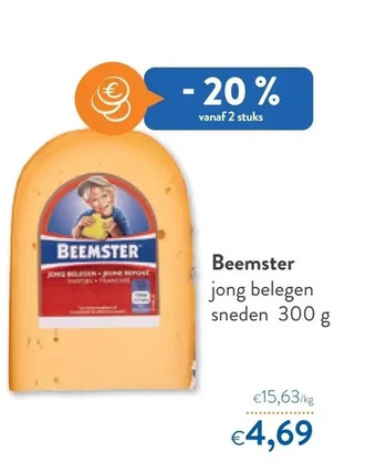 Beemster jong belegen sneden 300 g