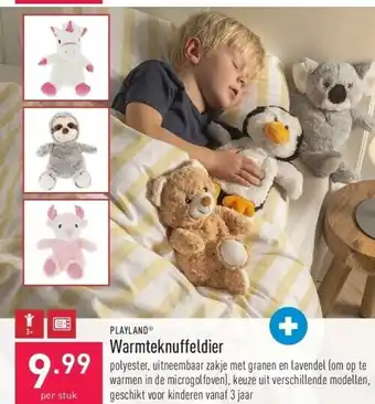 ALDI Warmteknuffeldier aanbieding