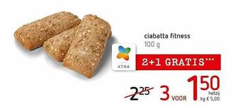 Spar Colruyt Ciabatta Fitness aanbieding