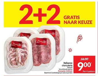 Intermarché Italiaanse charcuterie aanbieding