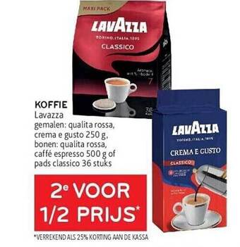 Alvo Koffie lavazza aanbieding