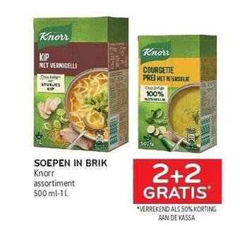 Alvo Soepen in brik knorr aanbieding