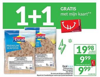 Intermarché Escal wilde garnalen aanbieding