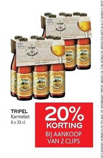 Alvo Tripel karmeliet aanbieding