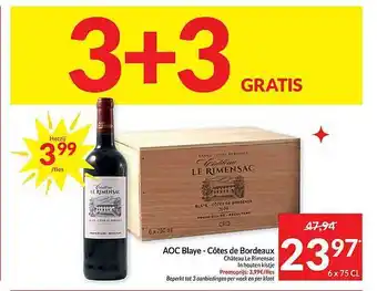 Intermarché Aoc blaye côtes de bordeaux aanbieding