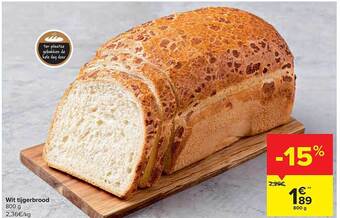 Carrefour Market Wit tijgerbrood aanbieding