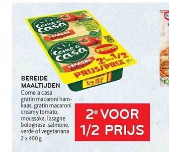 Alvo Bereide maaltijden come a casa aanbieding