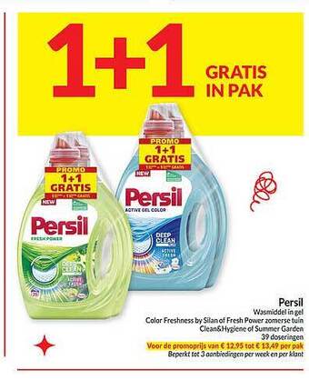 Intermarché Persil wasmiddel in gel aanbieding