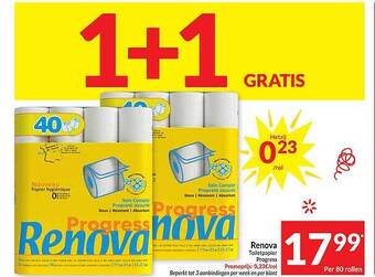 Intermarché Renova toiletpapier aanbieding