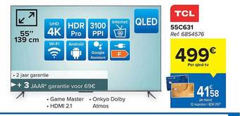 Hyper Carrefour Tcl qledtv aanbieding