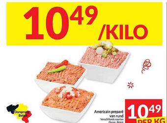 Intermarché Americain preparé van rund aanbieding