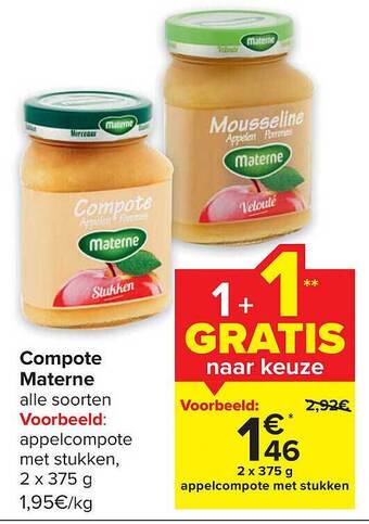 Compote materne