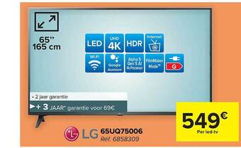 Hyper Carrefour Lg ledtv aanbieding