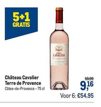 Makro Château Cavalier Terre De Provence 5+1 Gratis aanbieding