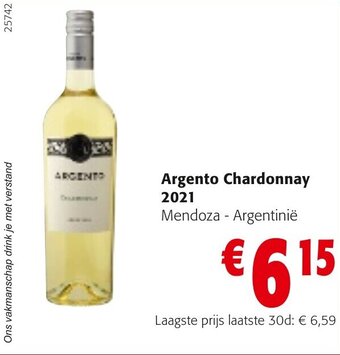 Colruyt Argento Chardonnay 2021 aanbieding