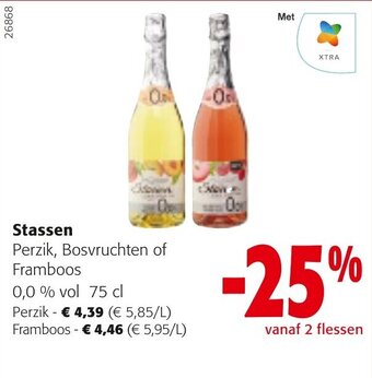 Colruyt Stassen Perzik, Bosvruchten of Framboos aanbieding