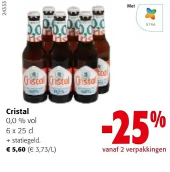 Colruyt Cristal 0,0% vol 6x25cl aanbieding