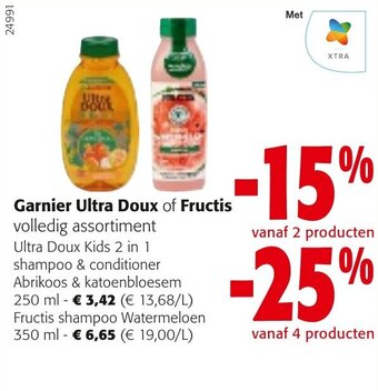 Colruyt Garnier Ultra Doux of Fructis aanbieding