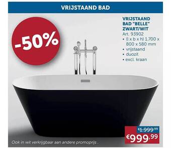 Zelfbouwmarkt Vrijstaand bad aanbieding