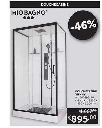 Zelfbouwmarkt Douchecabine penny aanbieding