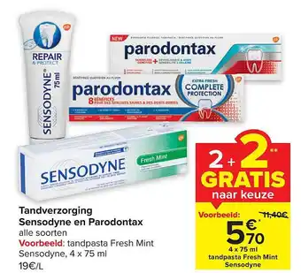 Tandverzorging sensodyne en parodontax