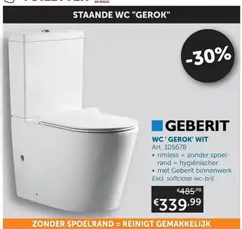 Zelfbouwmarkt Wc gerok wit aanbieding