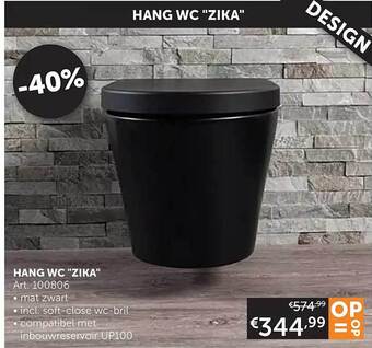 Zelfbouwmarkt Hang wc zika aanbieding