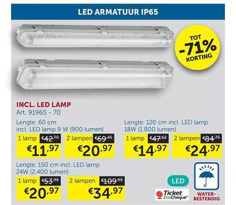 Zelfbouwmarkt Led armatuur ip65 aanbieding