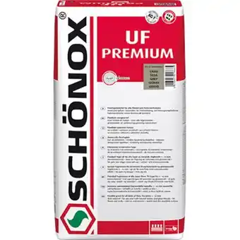 Sawiday Schonox uf-premium slibbare universele flexvoeg 5kg zandgrijs aanbieding