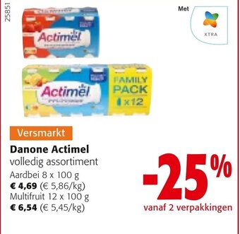 Colruyt Danone Actimel aanbieding