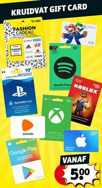 Kruidvat gift card