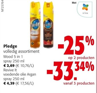Colruyt Pledge volledig assortiment aanbieding