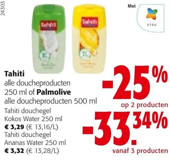 Colruyt Tahiti alle doucheproducten aanbieding