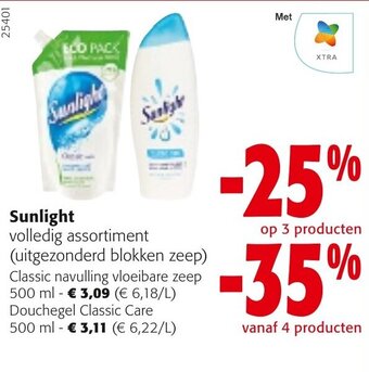 Colruyt Sunlight volledig assortiment aanbieding