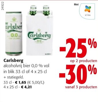 Colruyt Carlsberg alcoholvrij bier 0,0% vol aanbieding