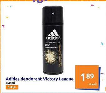 Action Adidas deodorant victory league aanbieding