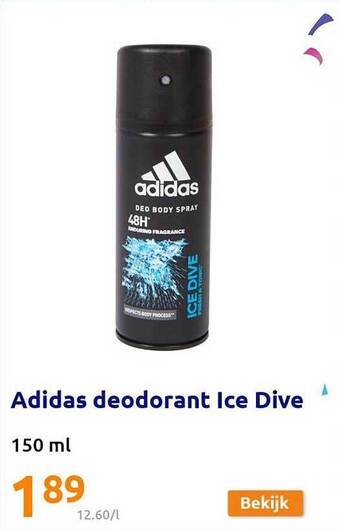 Action Adidas deodorant ice dive aanbieding