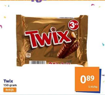 Action Twix aanbieding