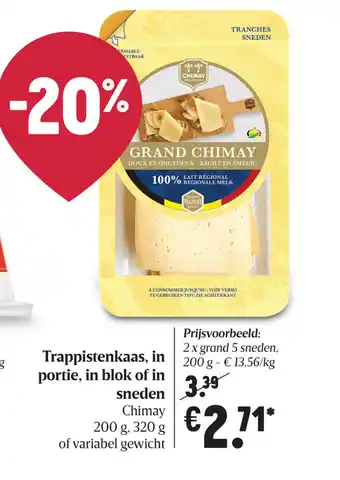 Trappistenkaas, in portie, in blok of in sneden
