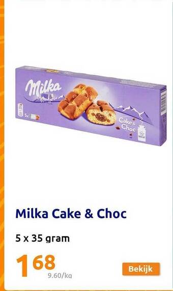 Action Milka cake & choc aanbieding