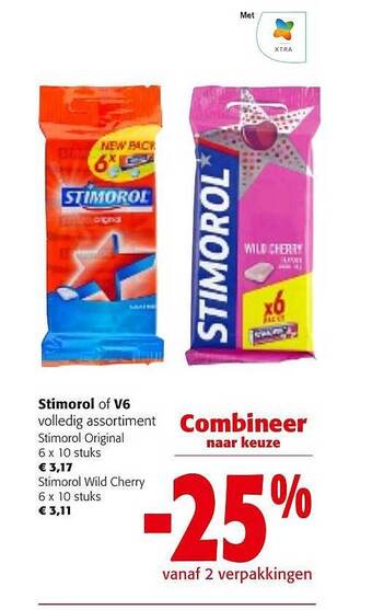 Colruyt Stimorol of v6 aanbieding