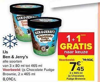 Carrefour Market Ijs ben & jerry's aanbieding