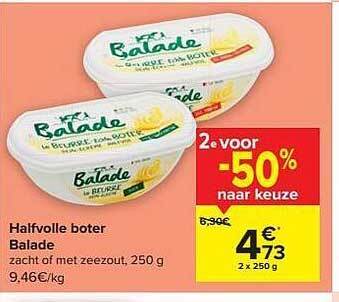 Carrefour Market Halfvolle boter balade aanbieding