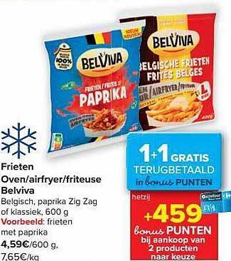 Carrefour Market Frieten oven-airfryer-friteuse belviva aanbieding