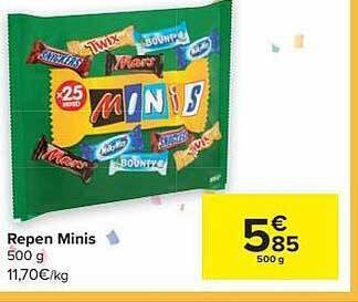 Carrefour Market Repen minis aanbieding