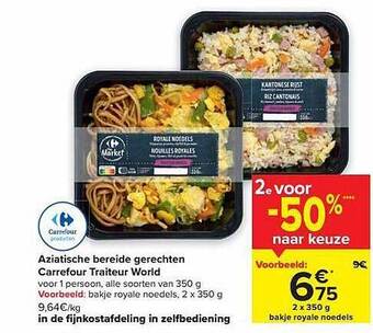 Carrefour Market Aziatische bereide gerechten aanbieding