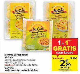 Carrefour Market Gamma aardappelen mccain aanbieding