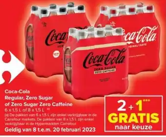 Coca-Cola Regular, Zero Sugar of Zero Sugar Zero Caffeine