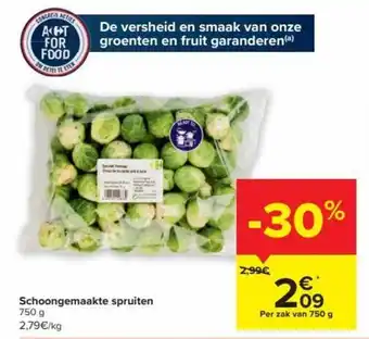Schoongemaakte spruiten 750g